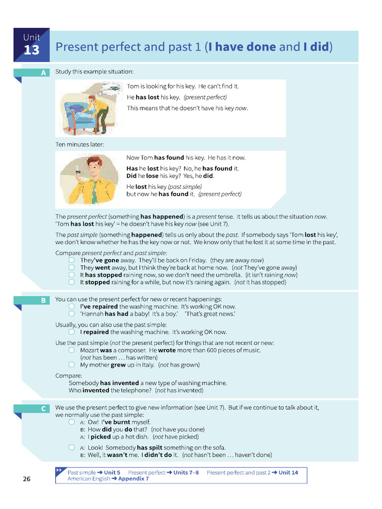 Present Perfect Vs Past Simple | PDF