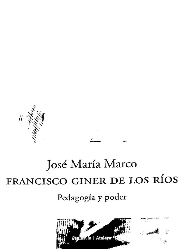 José María Marco Francisco Giner de Los Ríos PDF