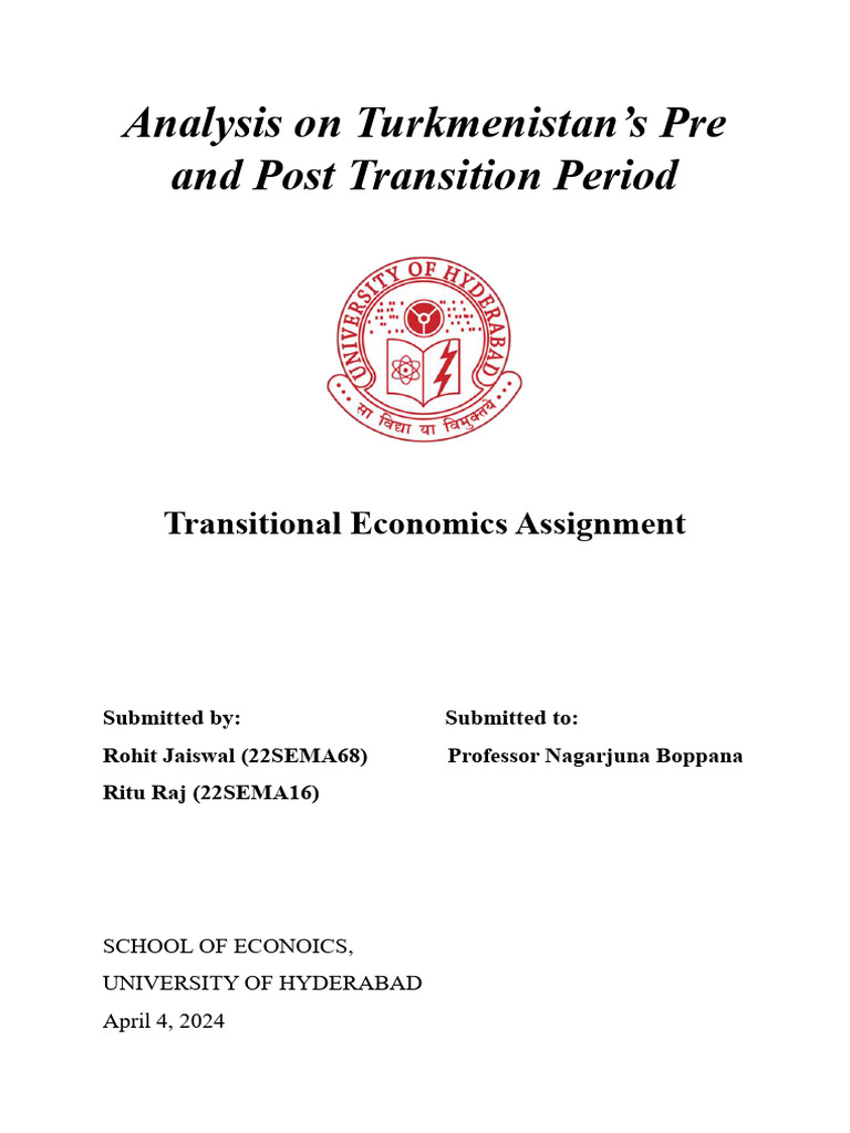 Transitional Term-Paper | PDF | Turkmenistan | Soviet Union