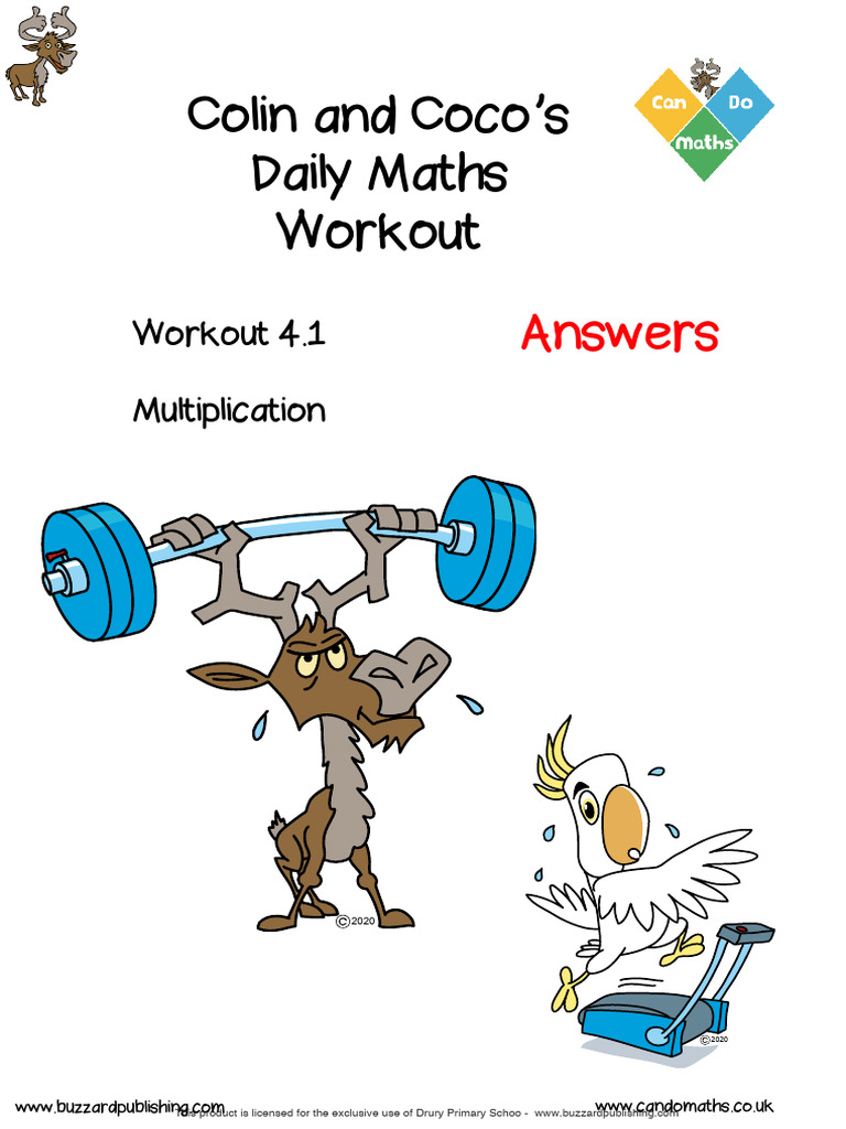 Candomaths Workout 4 Answers Download Free Pdf Multiplication