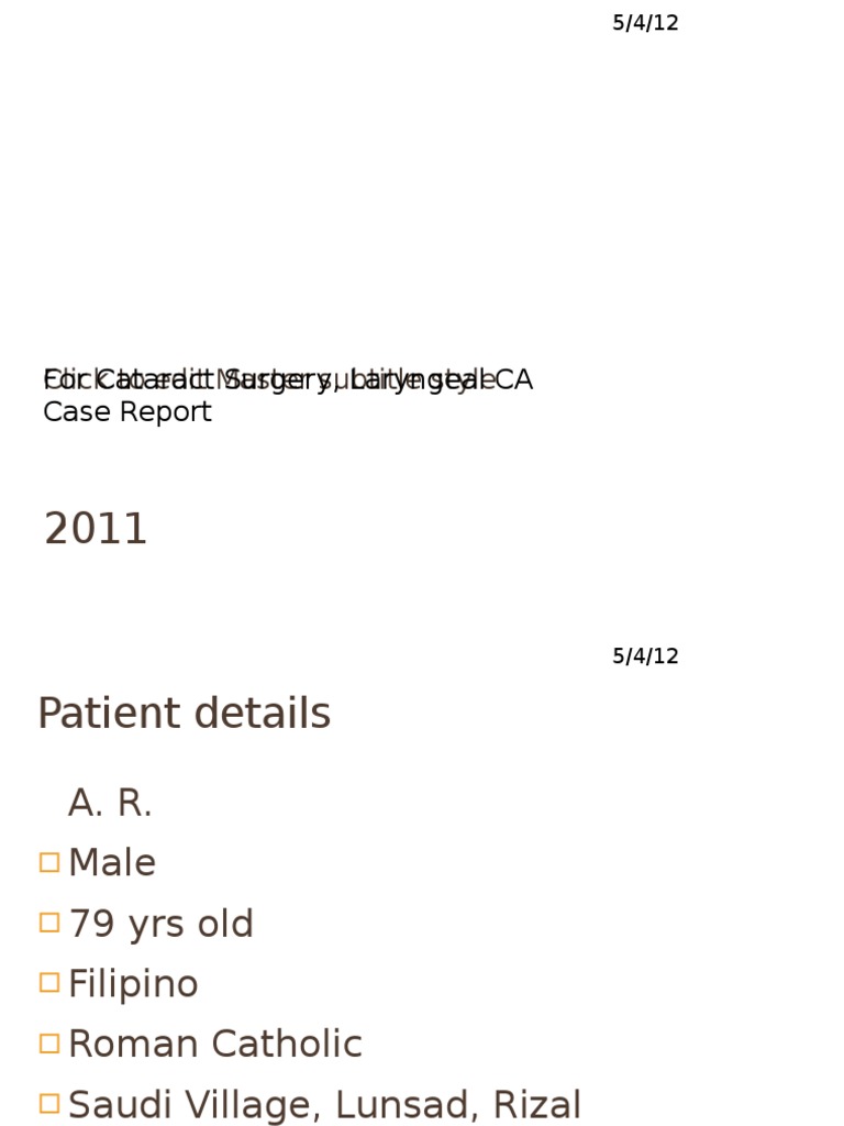 Cecal Adenocarcinoma Case Report | PDF | Self-Improvement | Wellness