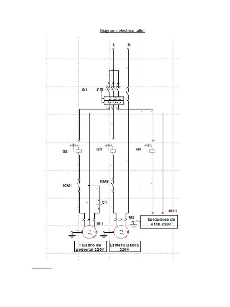 Diagrama Eléctrico Taller | PDF