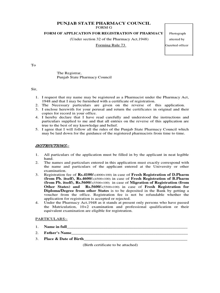 Punjab state pharmacy council pdf pharmacist pharmacy