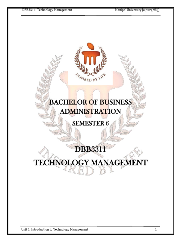 Technology Management | PDF | Innovation | Artificial Intelligence