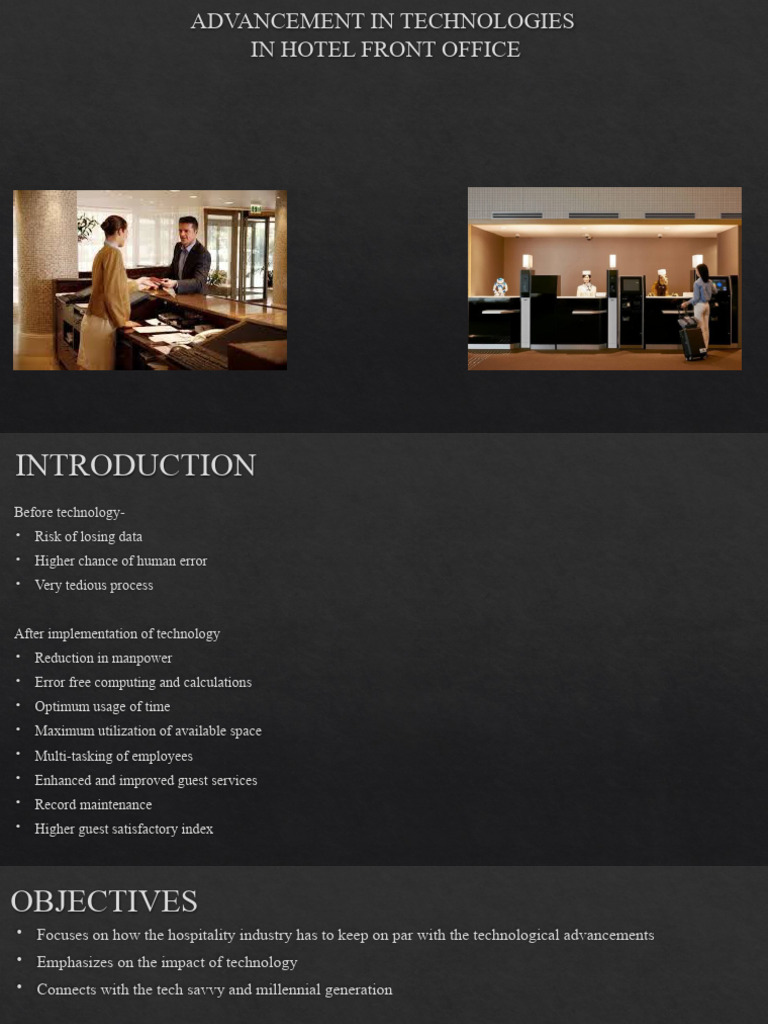 Hotel Front Office Tech Advancements | PDF | Technology & Engineering