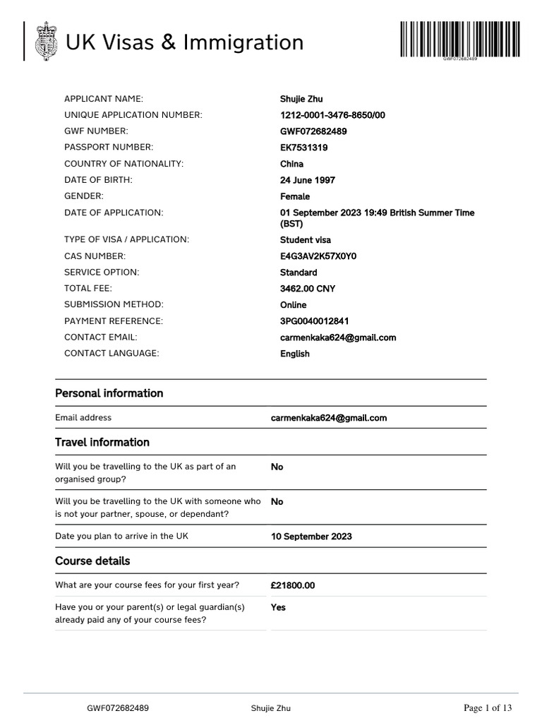 UK Visas & Immigration: Personal Information | PDF | Justice | Crime ...