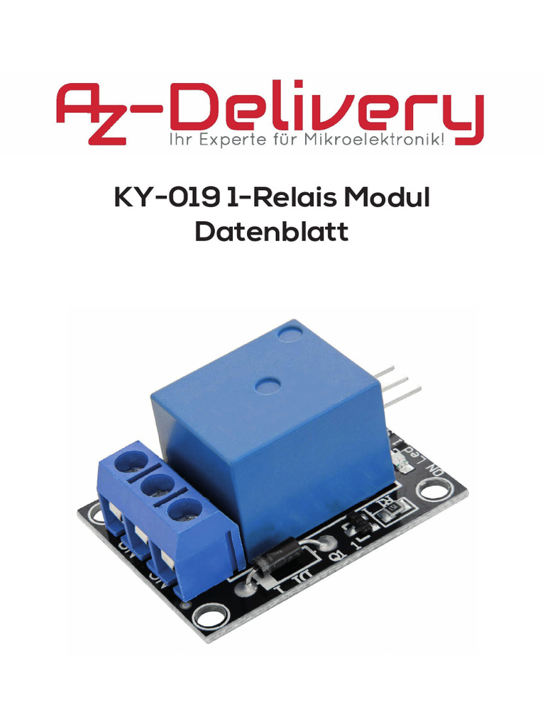 KY-019 Relay Module Datasheet | PDF
