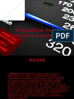 Dispozitive de Detectare A Vitezei