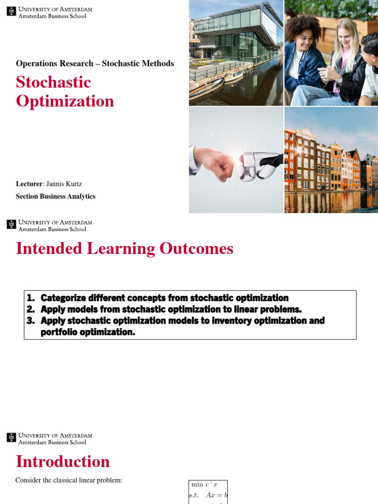 3 Stochastic Optimization | PDF | Mathematical Optimization | Applied ...