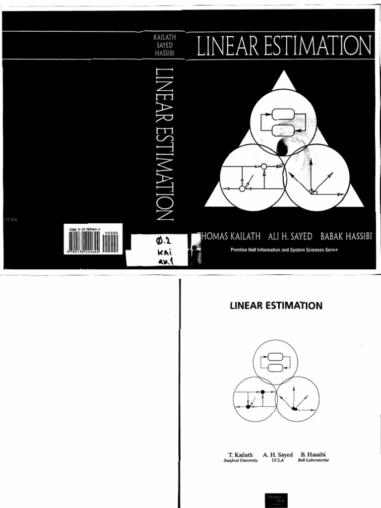 2) Thomas Kailath, Ali H. Sayed, Babak Hassibi-Linear Estimation ...