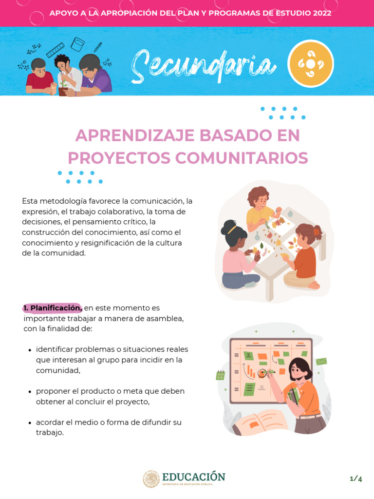 Aprendizaje Comunitario en Proyectos 2022 | PDF | Aprendizaje ...