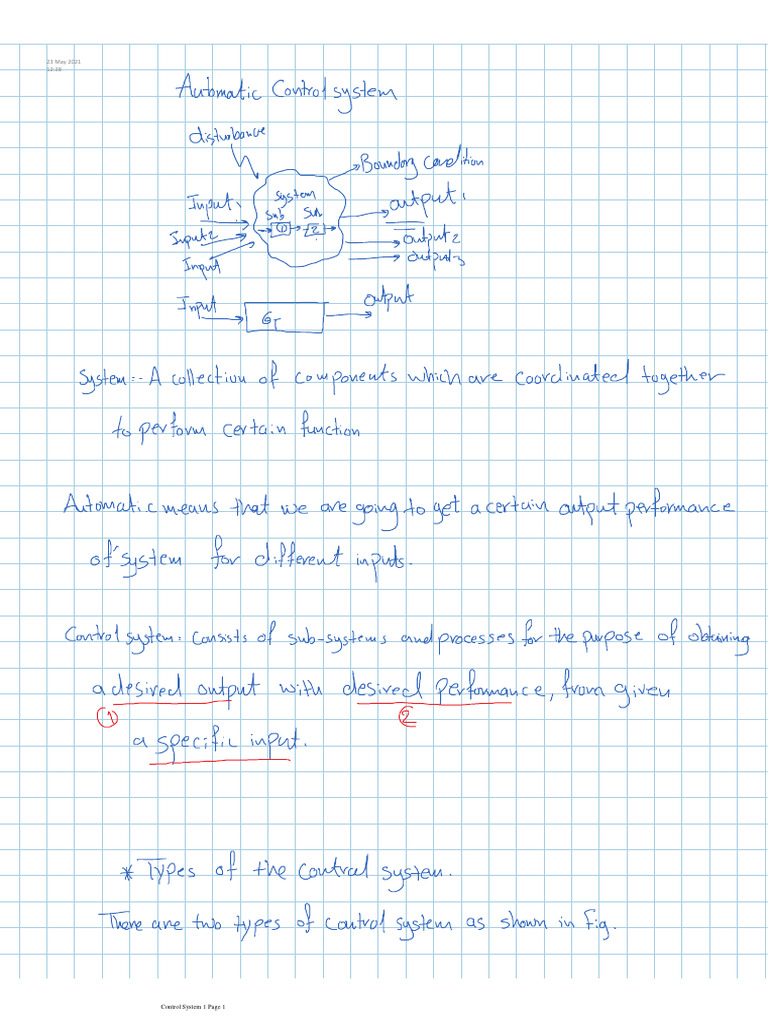 Overview of Control System Documentation | PDF | Finance & Money ...
