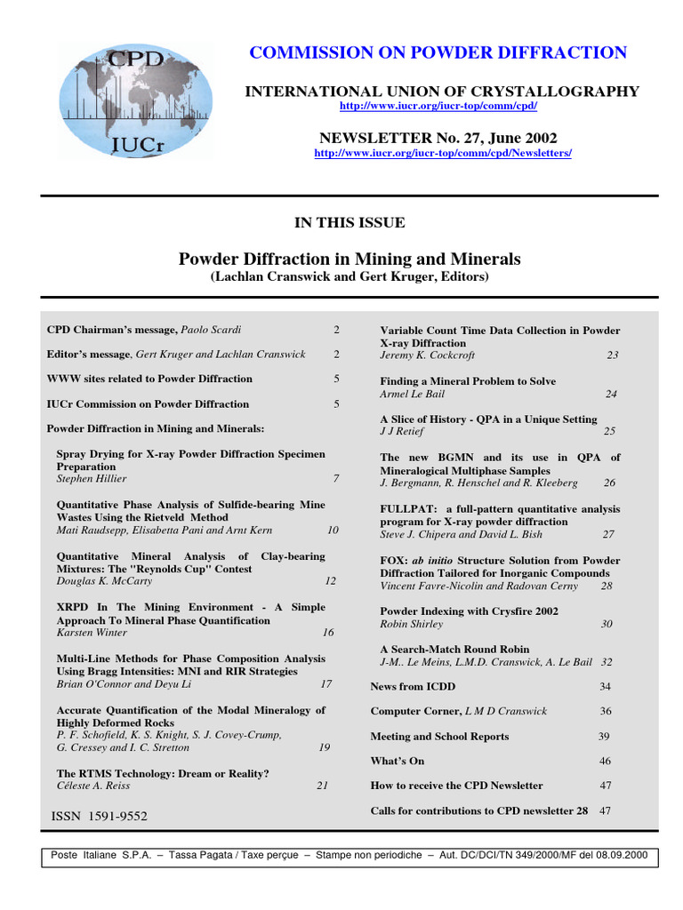 CPD 27 | PDF | X Ray Crystallography | Materials