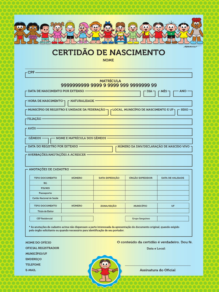 Certidao Nascimento | PDF