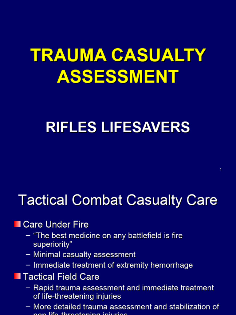 Trauma Casualty Assessment | PDF | Major Trauma | Clinical Medicine