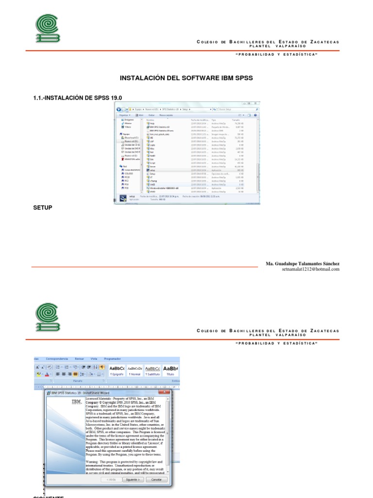 INSTALACIÓN DEL SOFTWARE IBM SPSS