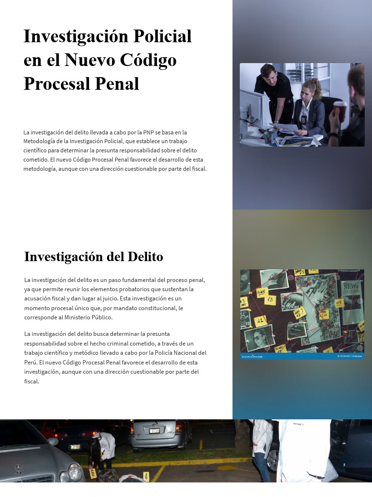 Investigacion policial en el nuevo codigo procesal penal descargar
