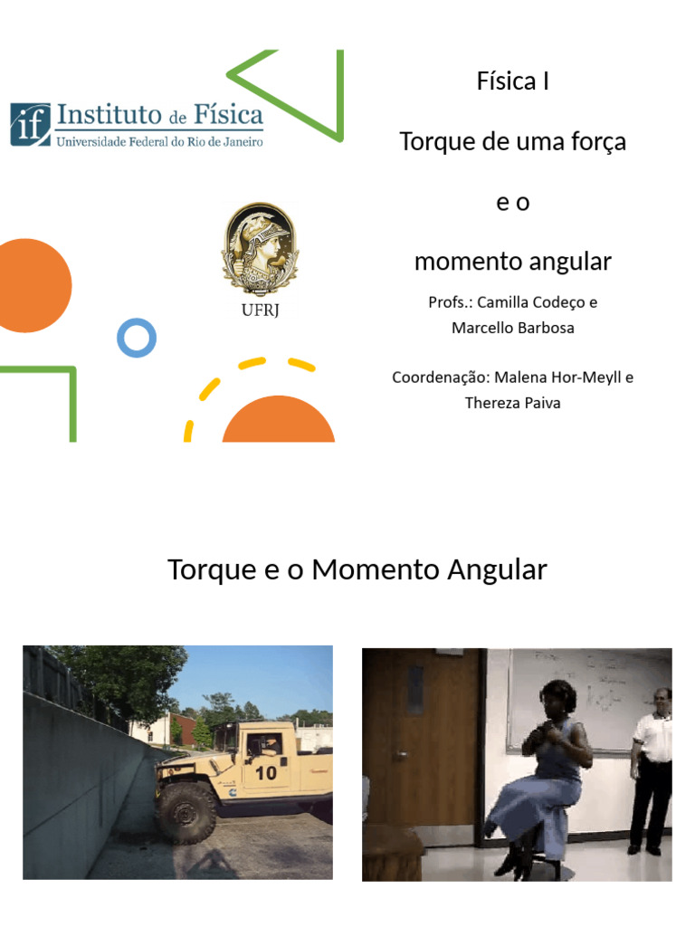 Torque e Momento Angular na Física | PDF | Torque | Força