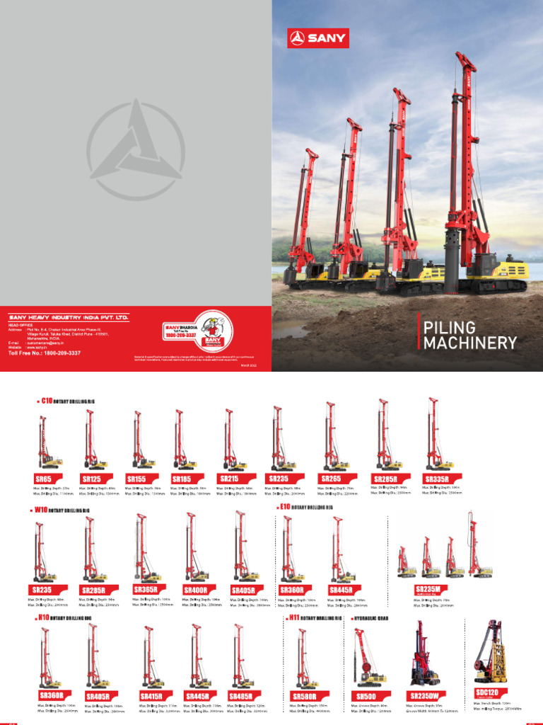 Piling Rig Range Brochure 2022 | PDF
