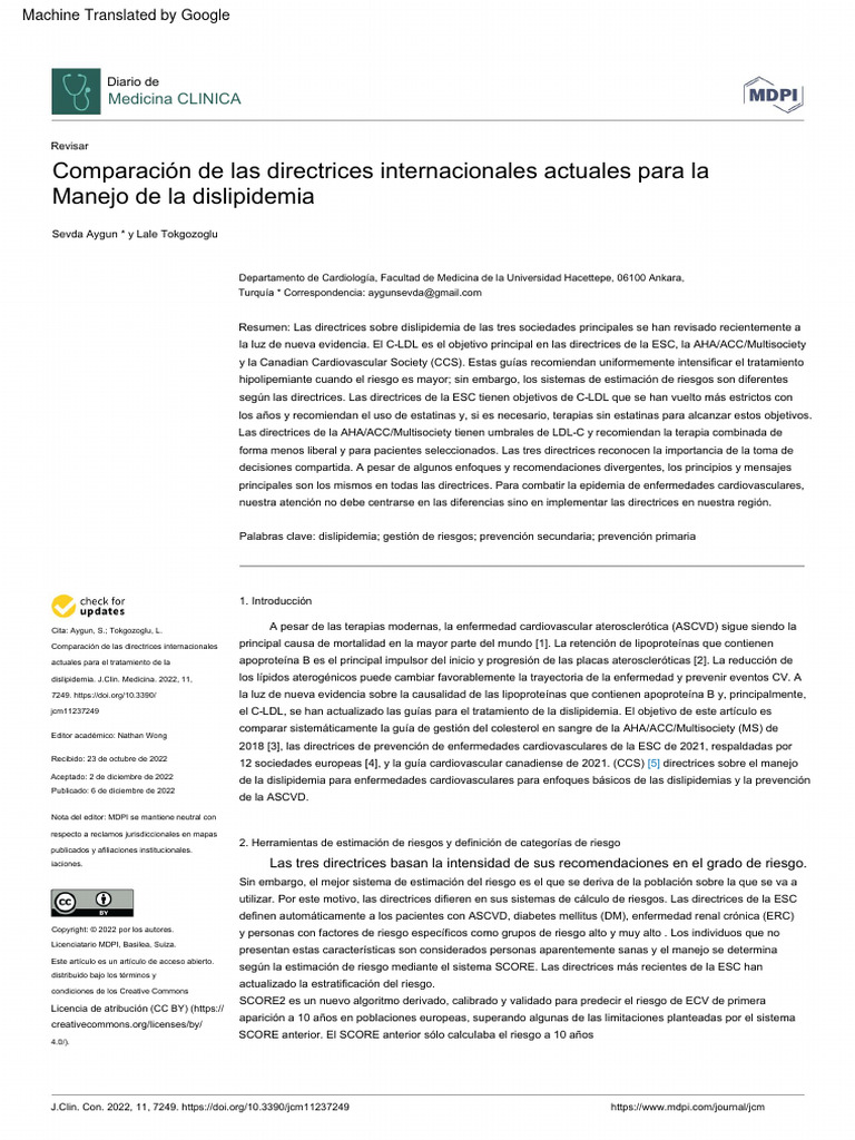 2021 Canadian Cardiovascular Society Guidelines For The Management Of Dyslipidemia