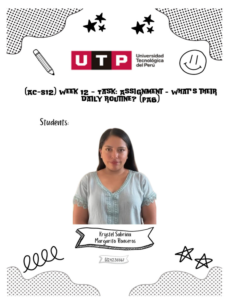 Lisa And Mary S Routine What S Their Daily Routine Week 12 Pdf