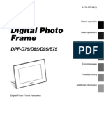 Digital Photo Frame: DPF-D75/D85/D95/E75