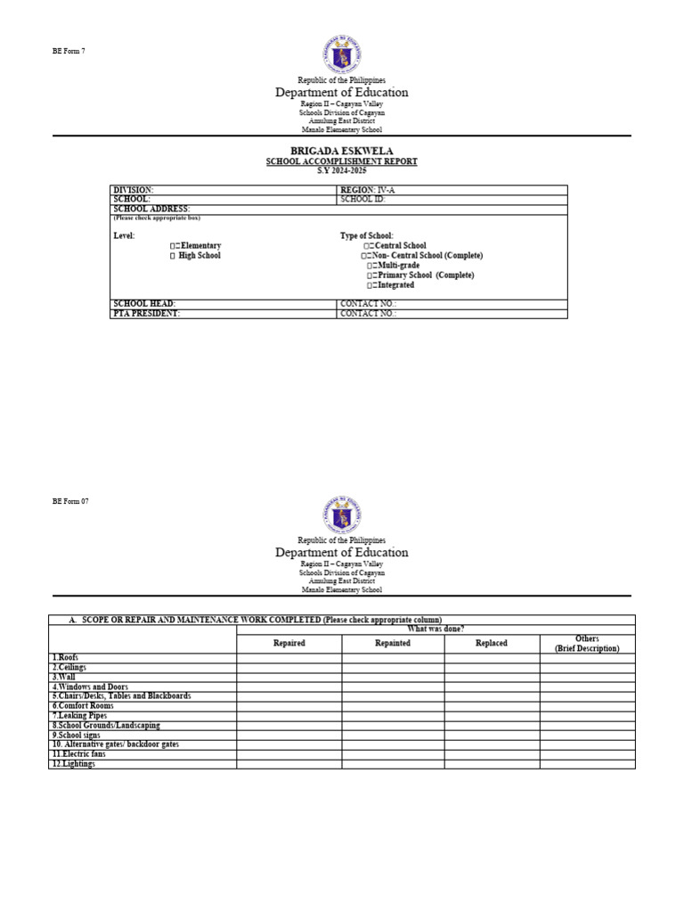 BE Form 7 | PDF | Building Engineering