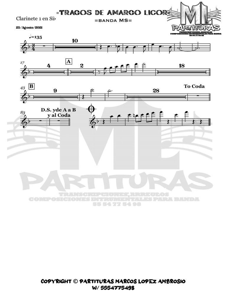 Acordes de "Tragos de Amargo Licor" | PDF