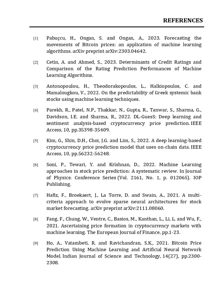 References | PDF | Machine Learning | Prediction