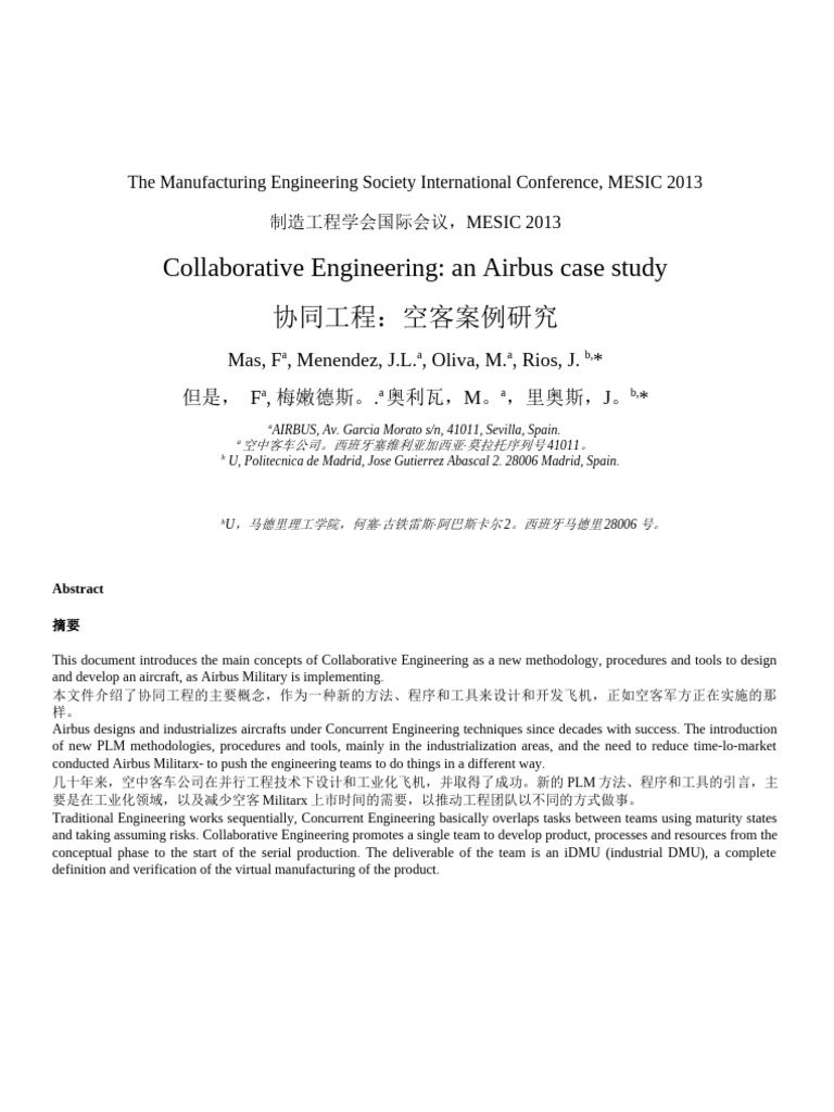 Airbus Collaborative Engineering Insights | PDF | Product Lifecycle ...