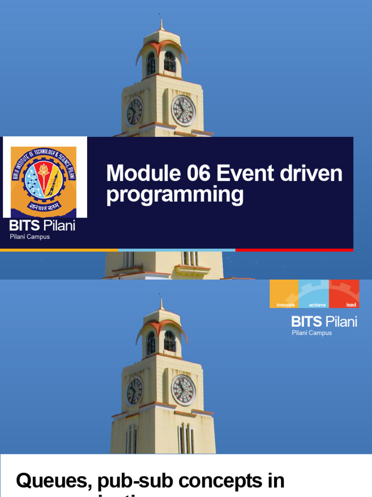 Module 06B Event Driven Programming - Queues, Pub-sub Concepts in ...