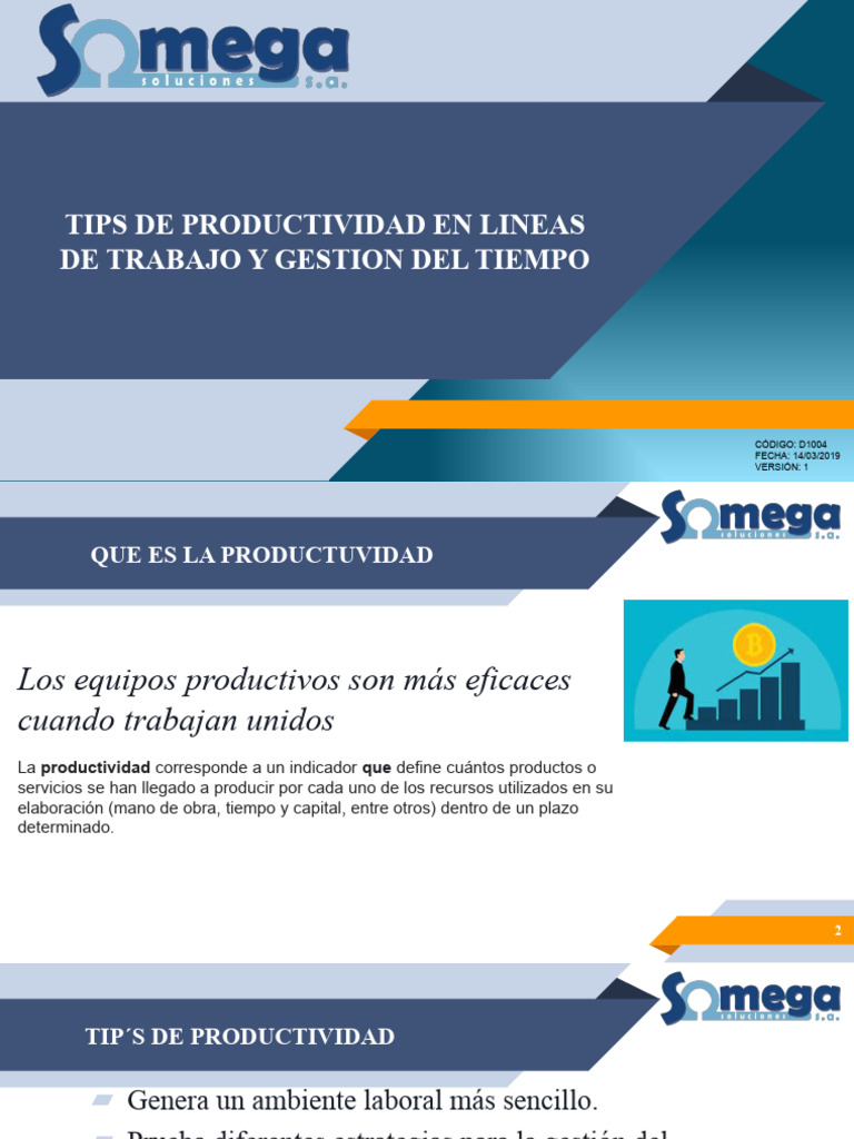Tips de Productividad y Gestion Del Tiempo | PDF | Gestión del tiempo ...