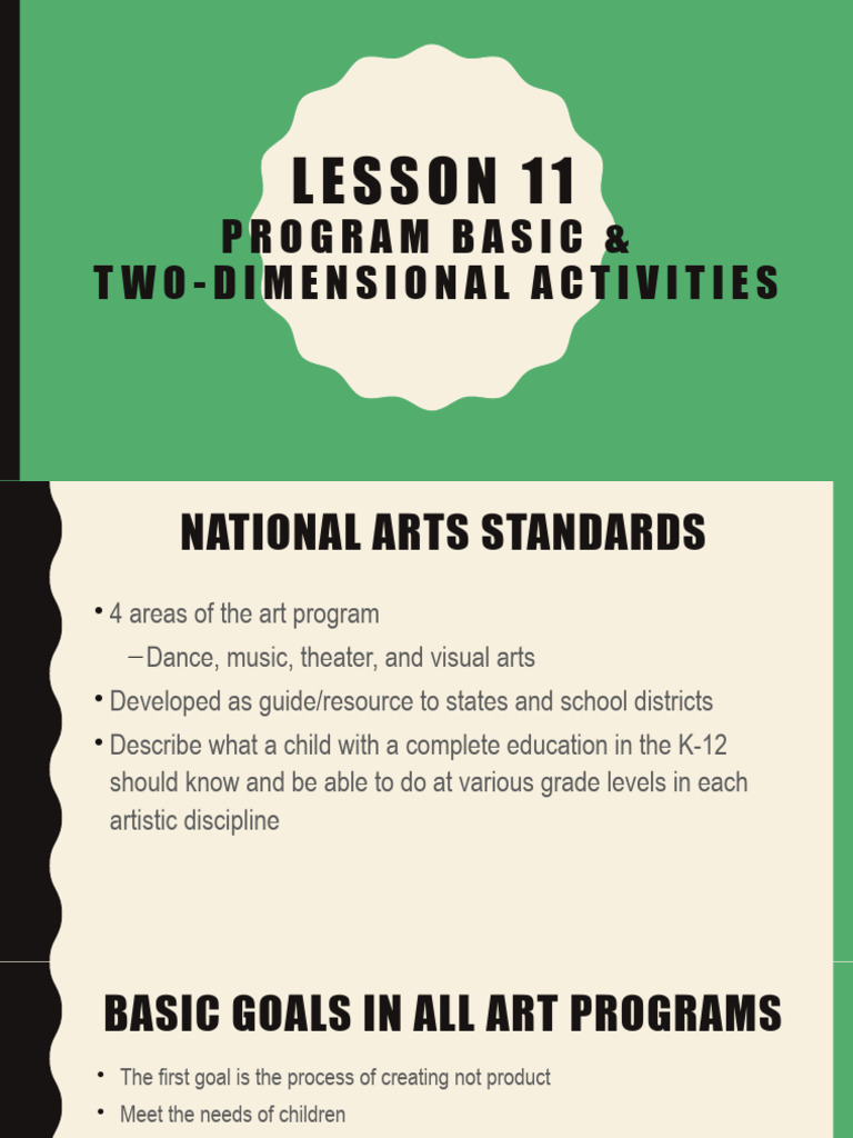 Lesson 11 program basic two dimensional activities pdf paint