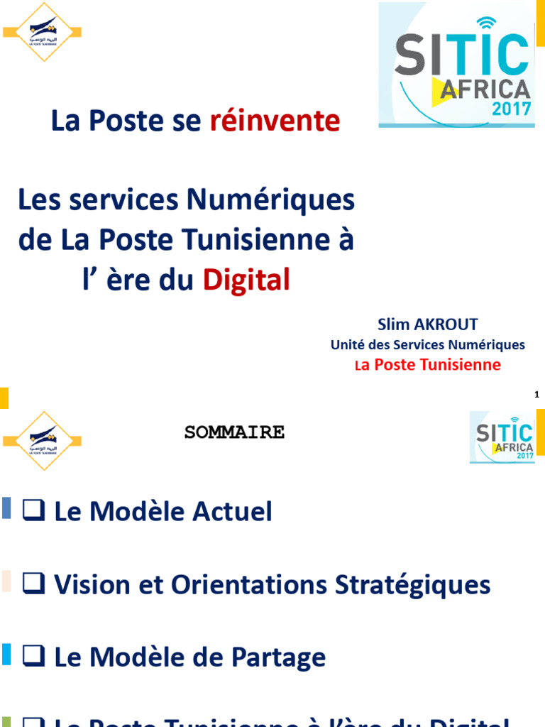 Services Numériques de la Poste Tunisienne | PDF | Banques | Informatique