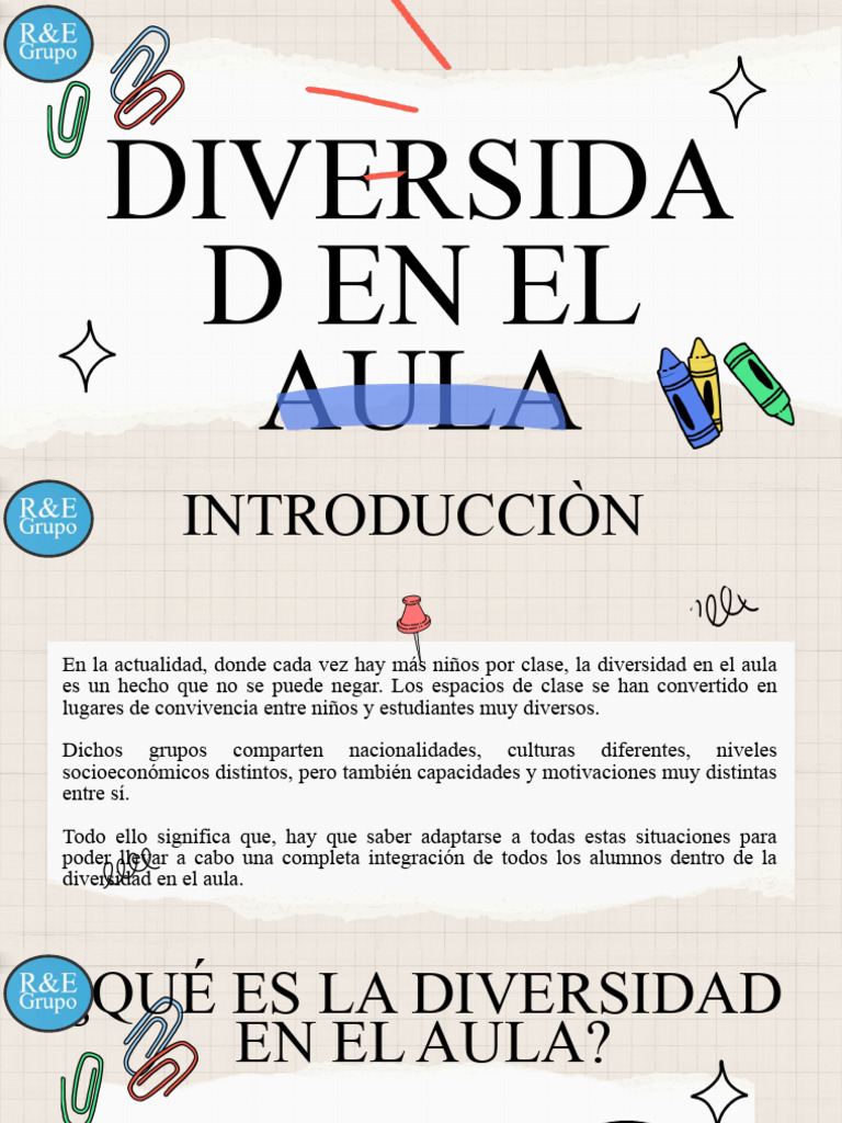 Manejo de la Diversidad en el Aula | Descargar gratis PDF | Salón de ...