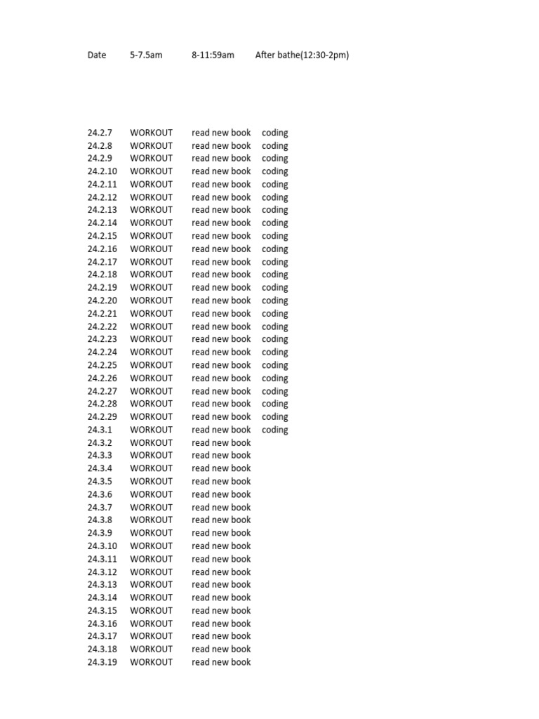 Daily Routine | PDF | Computing | Computer Programming