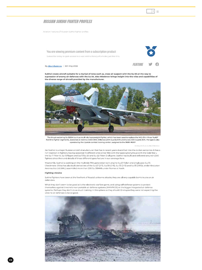 Sukhoi KeyAero | PDF