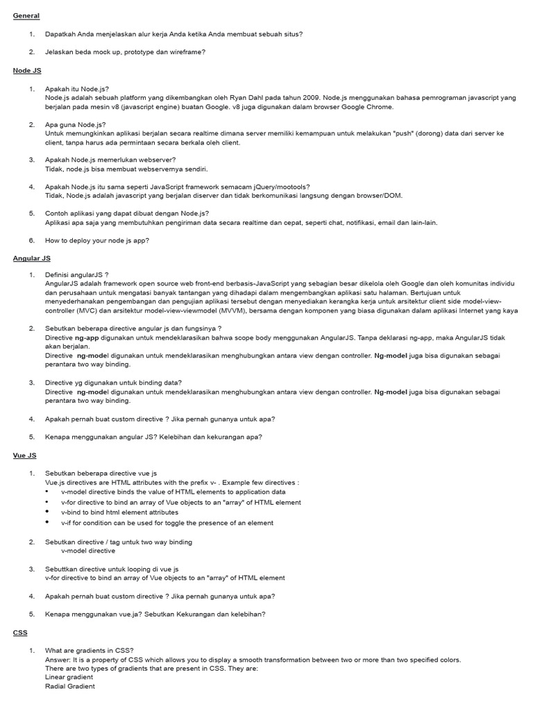 Panduan Lengkap Frontend Developer | PDF