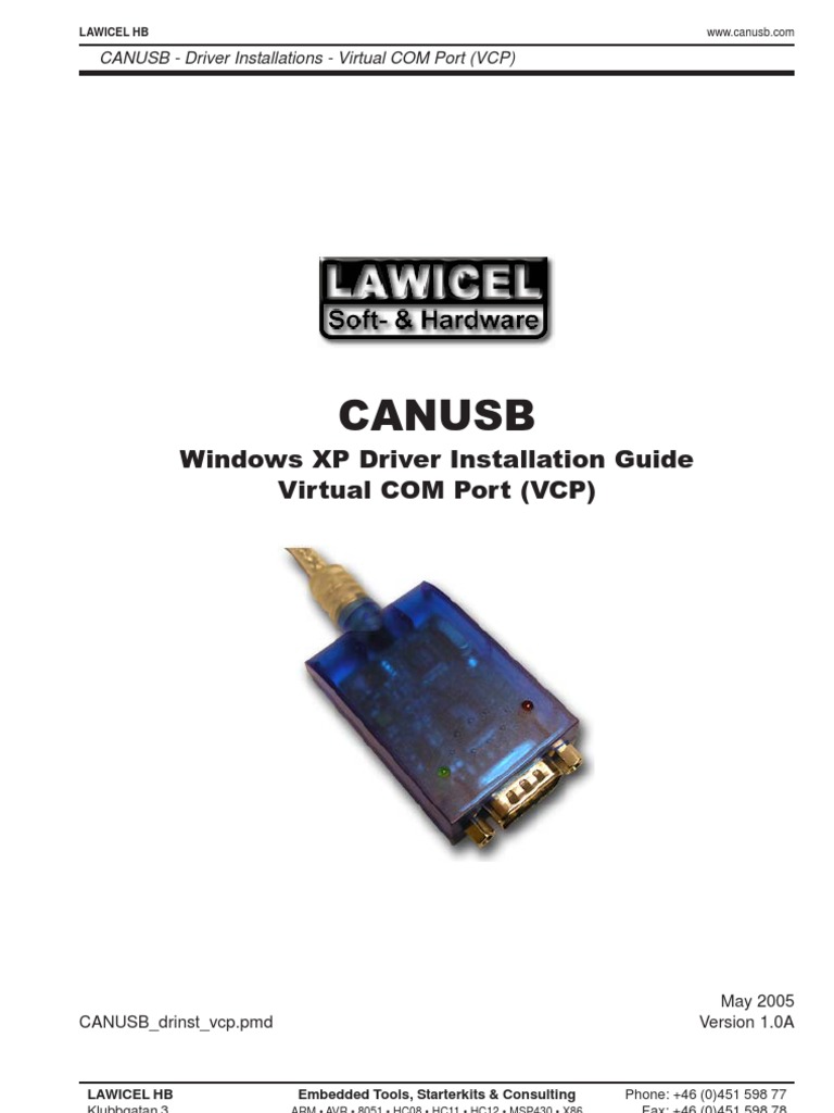 Lawicel Canusb Software