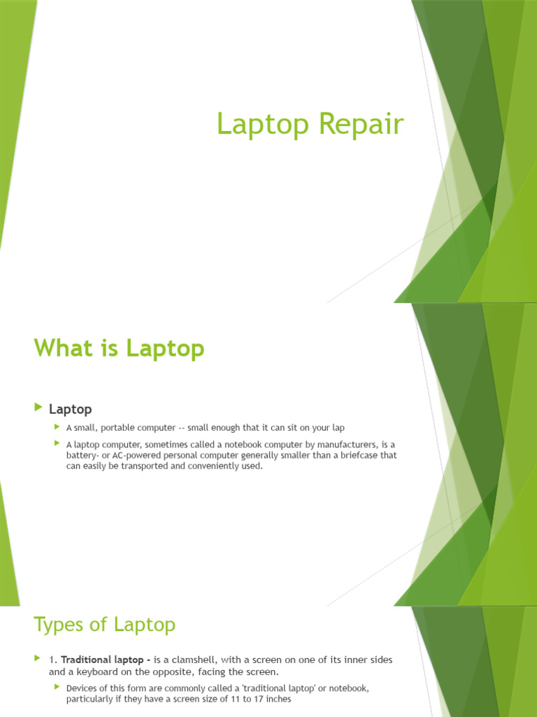Laptop Repair Guide and Issues | PDF