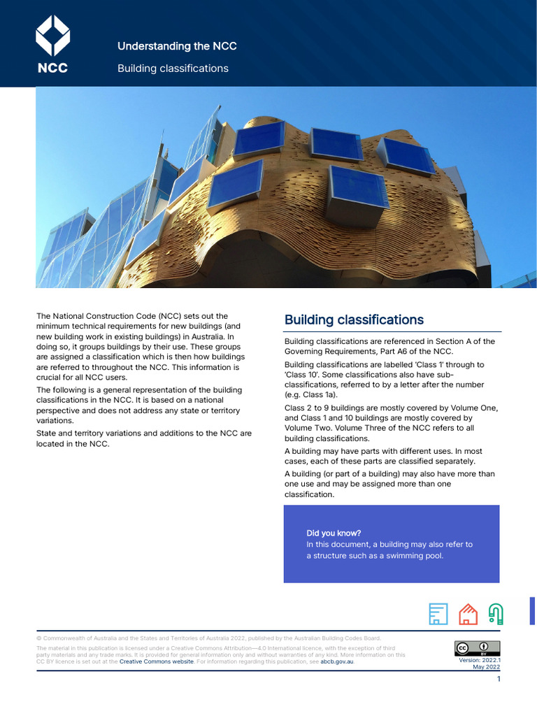 NCC Building Classifications | PDF | Building | Apartment