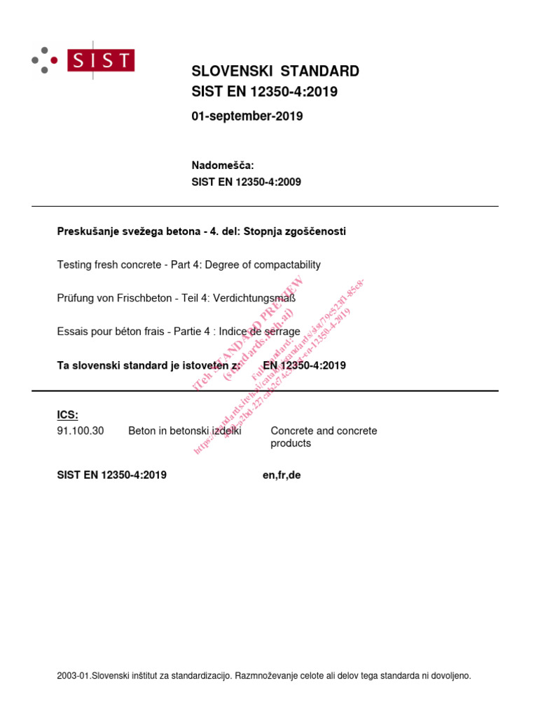 Testing Fresh Concrete: Compactability Standard | PDF | Concrete