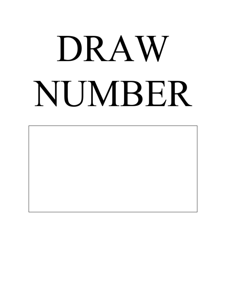 Draw Number PDF