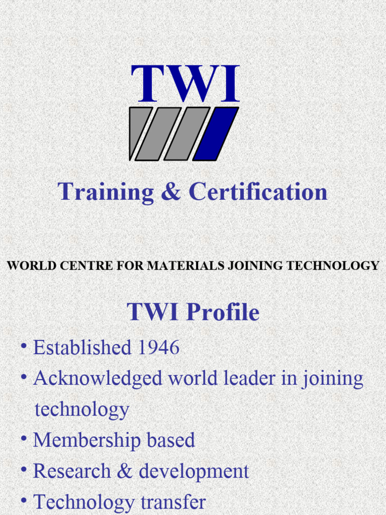TWI Training and Certification in Indonesia | PDF | Welding | Construction