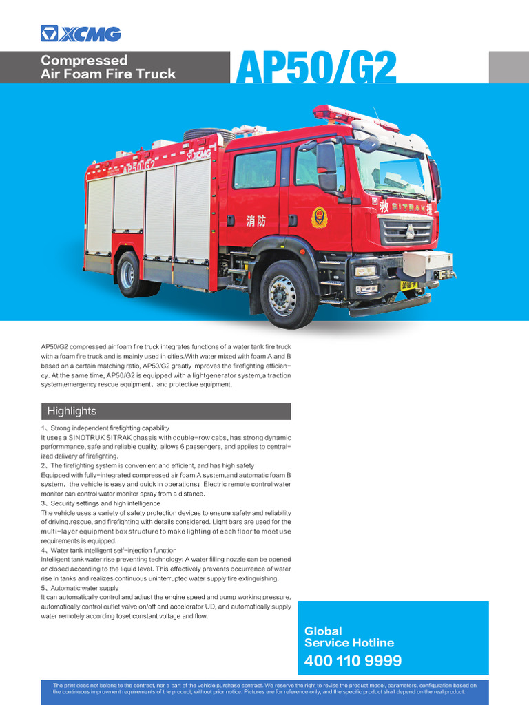 Foam Fire Truck&Water Tank Fire Truck (AP,PM,SG系列) | PDF | Fire Engine ...