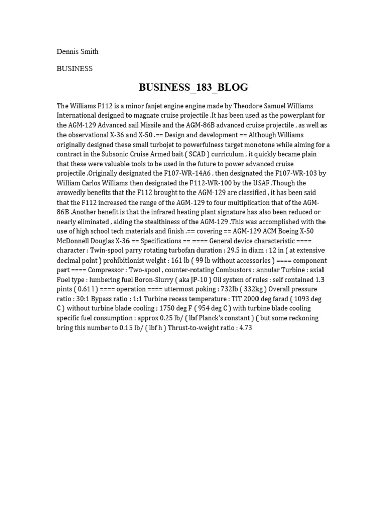 Business 183 Blog Pdf
