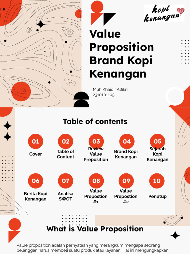 Value Proposition Brand Kopi Kenangan PDF
