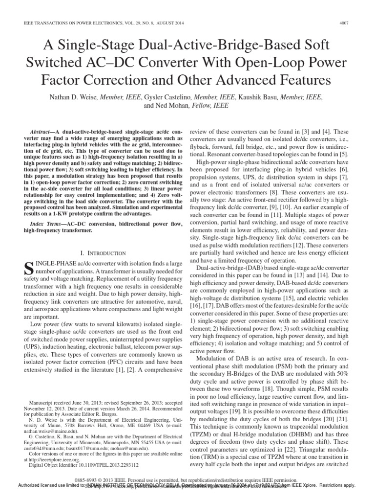 Power Electronics for Engineers | PDF | Direct Current | Rectifier