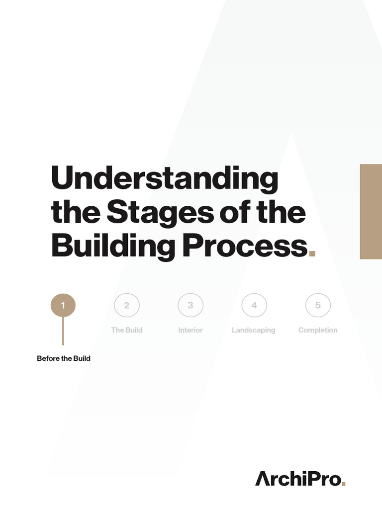 Understanding The Stages of The Building Process 1 | PDF | Architect