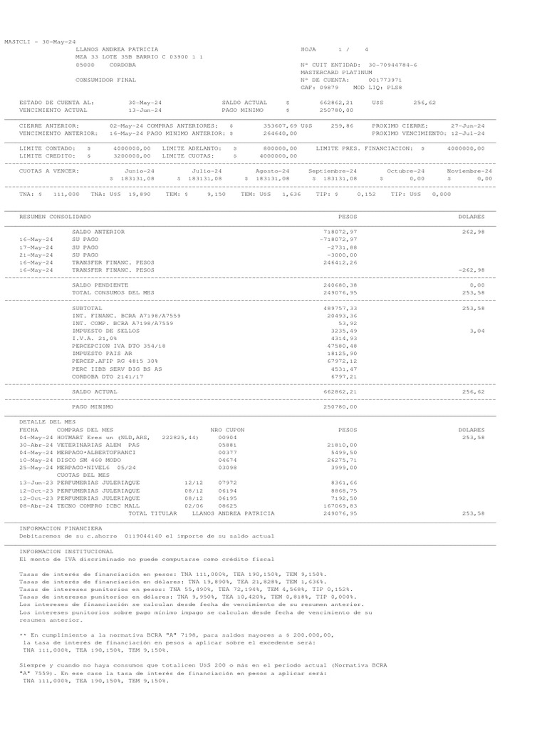 30 May 2024 | PDF | Tarjeta de débito | Pagos